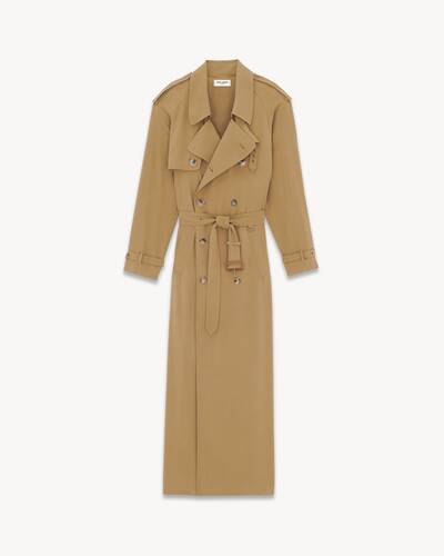 trench coat in twill