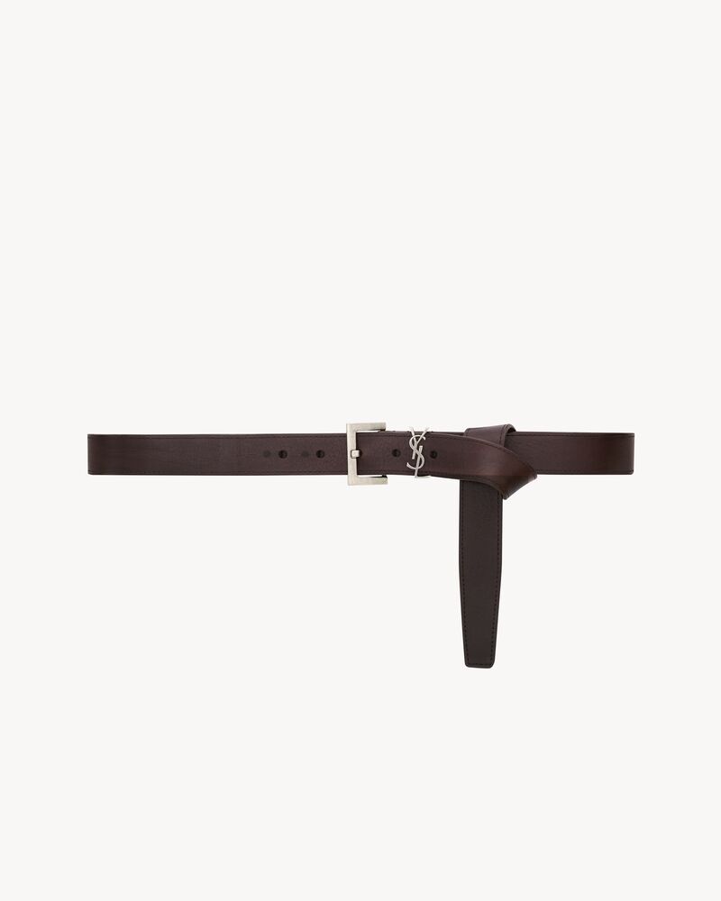 CASSANDRE belt in vegetable-tanned leather