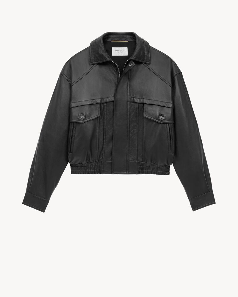 bomber jacket in lambskin