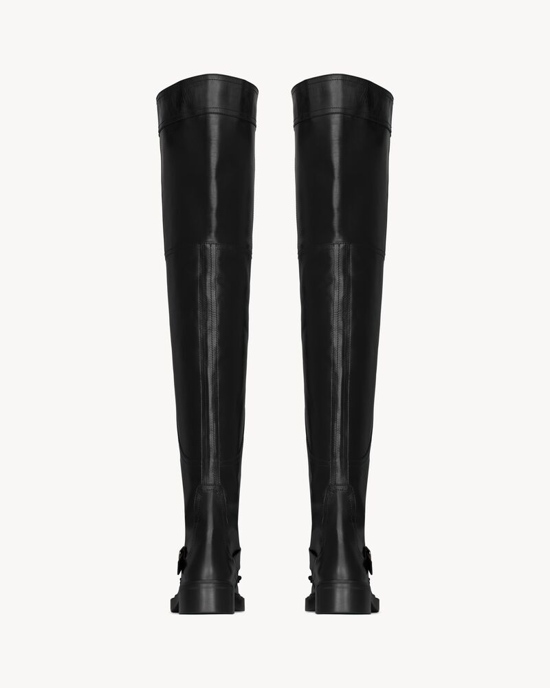 Botas por encima de la rodilla Joe de piel lisa