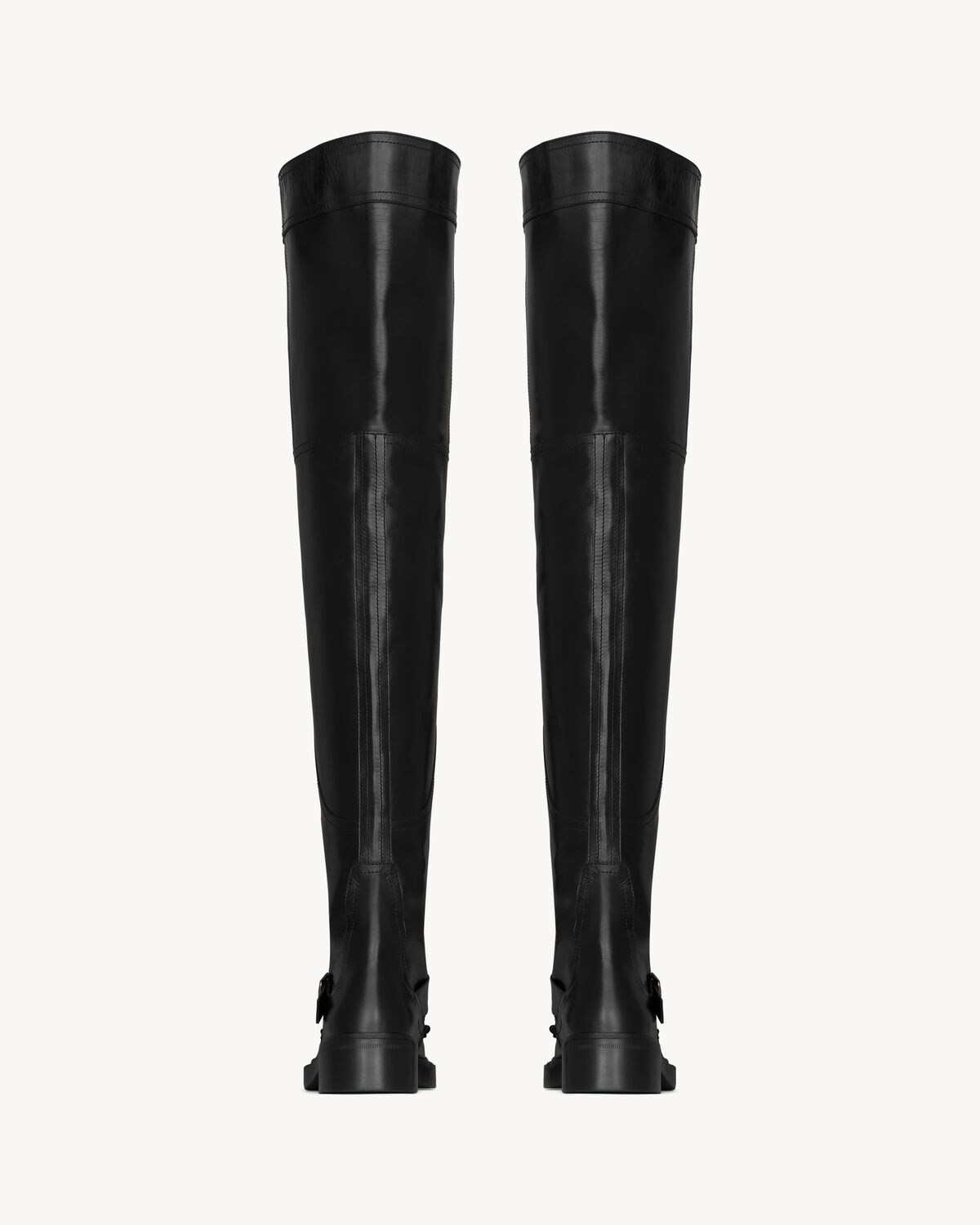 botas por encima de la rodilla joe de piel lisa