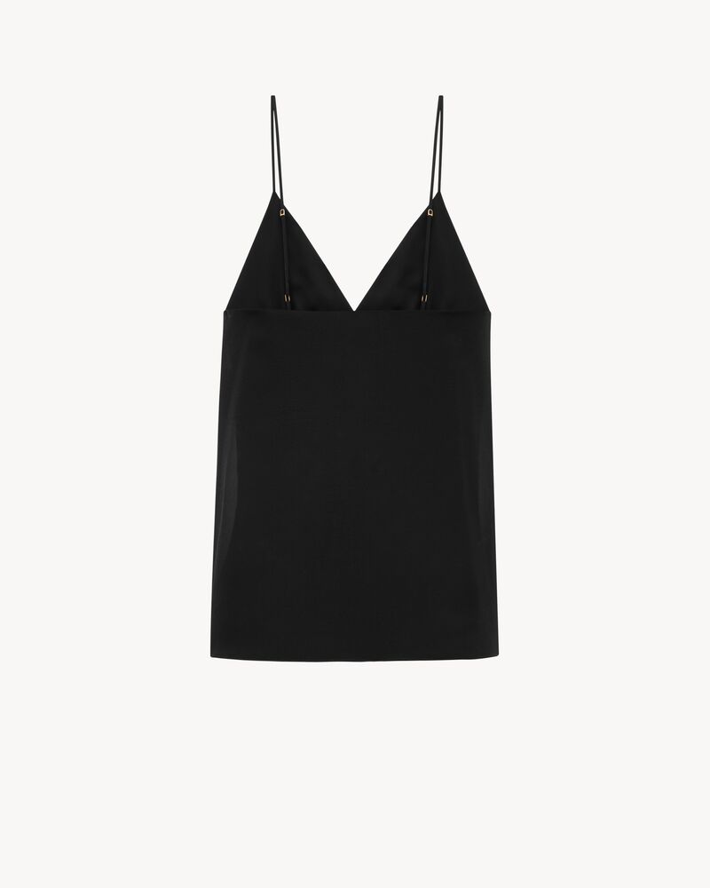 tank top in silk georgette