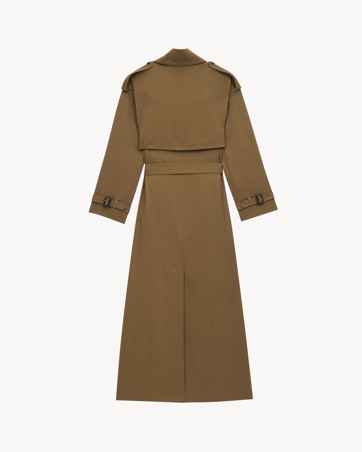 trench coat in cotton twill