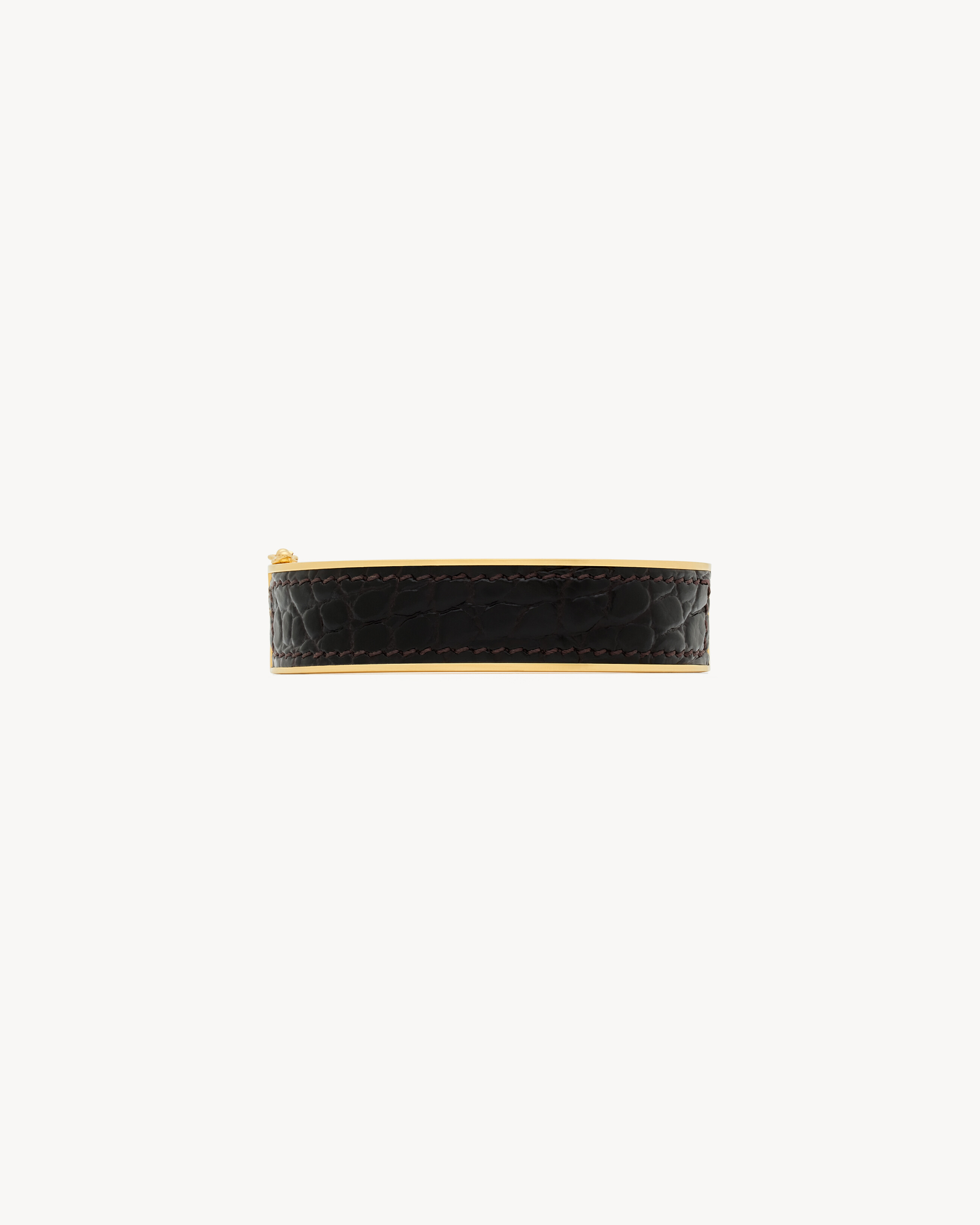 CASSANDRE bracelet in metal and leather