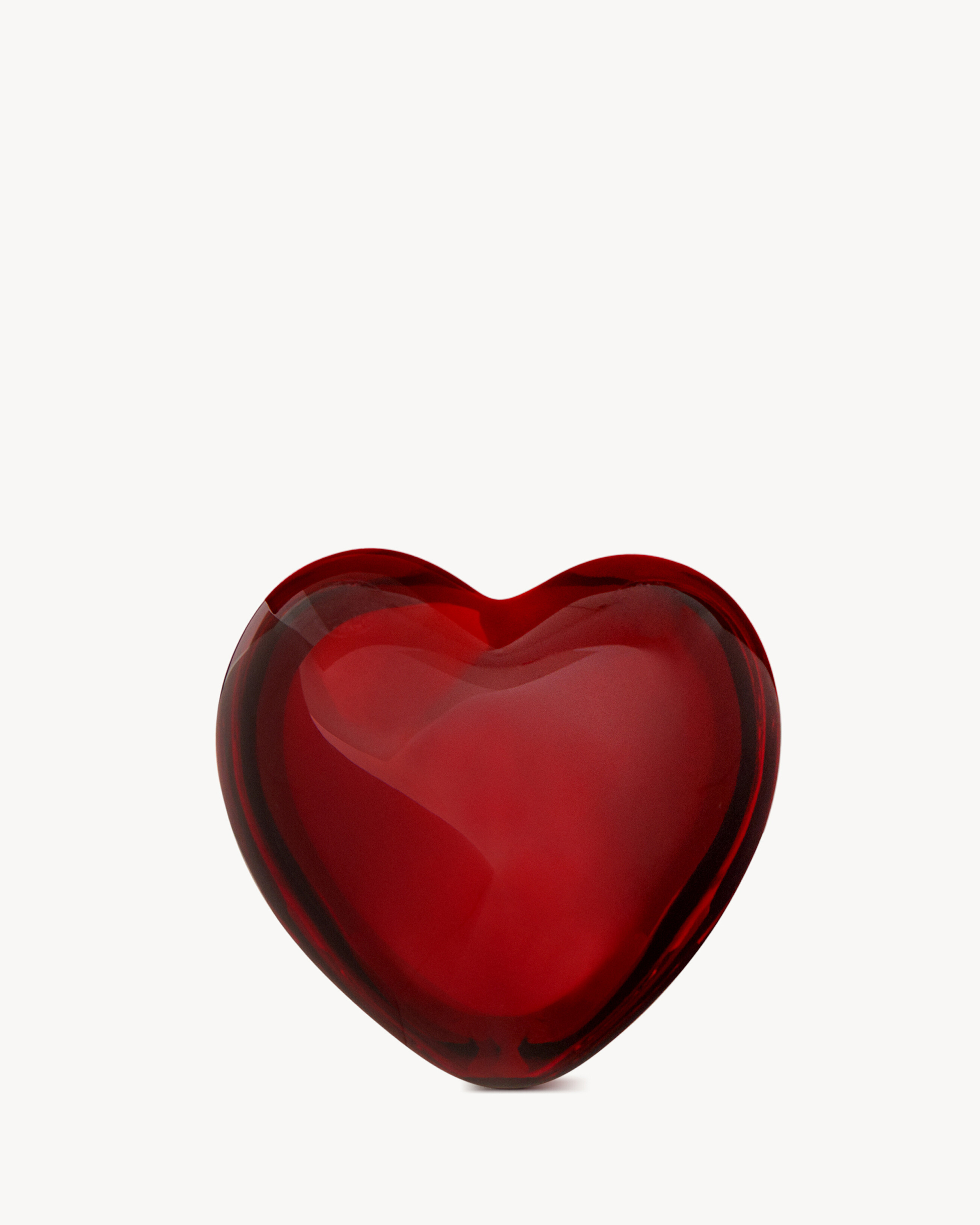 Baccarat heart in crystal