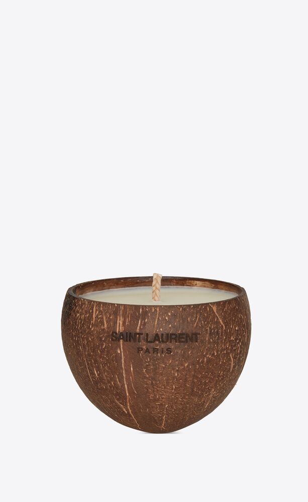 KK025 Short Cut Coconut Candle with Coconut Fragrance 