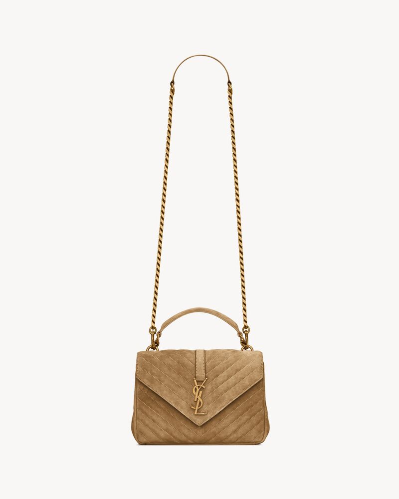 PUFFER SMALL in suede | Saint Laurent | YSL.com
