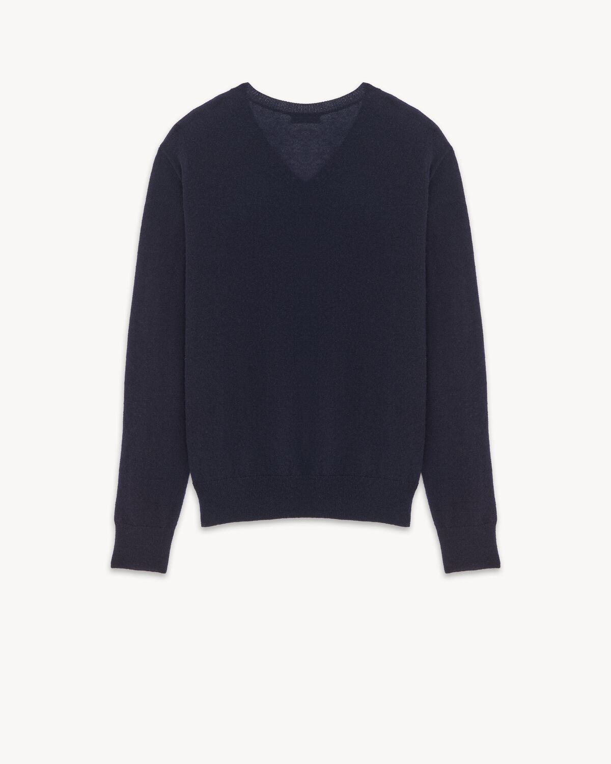 V-neck sweater in cashmere and silk