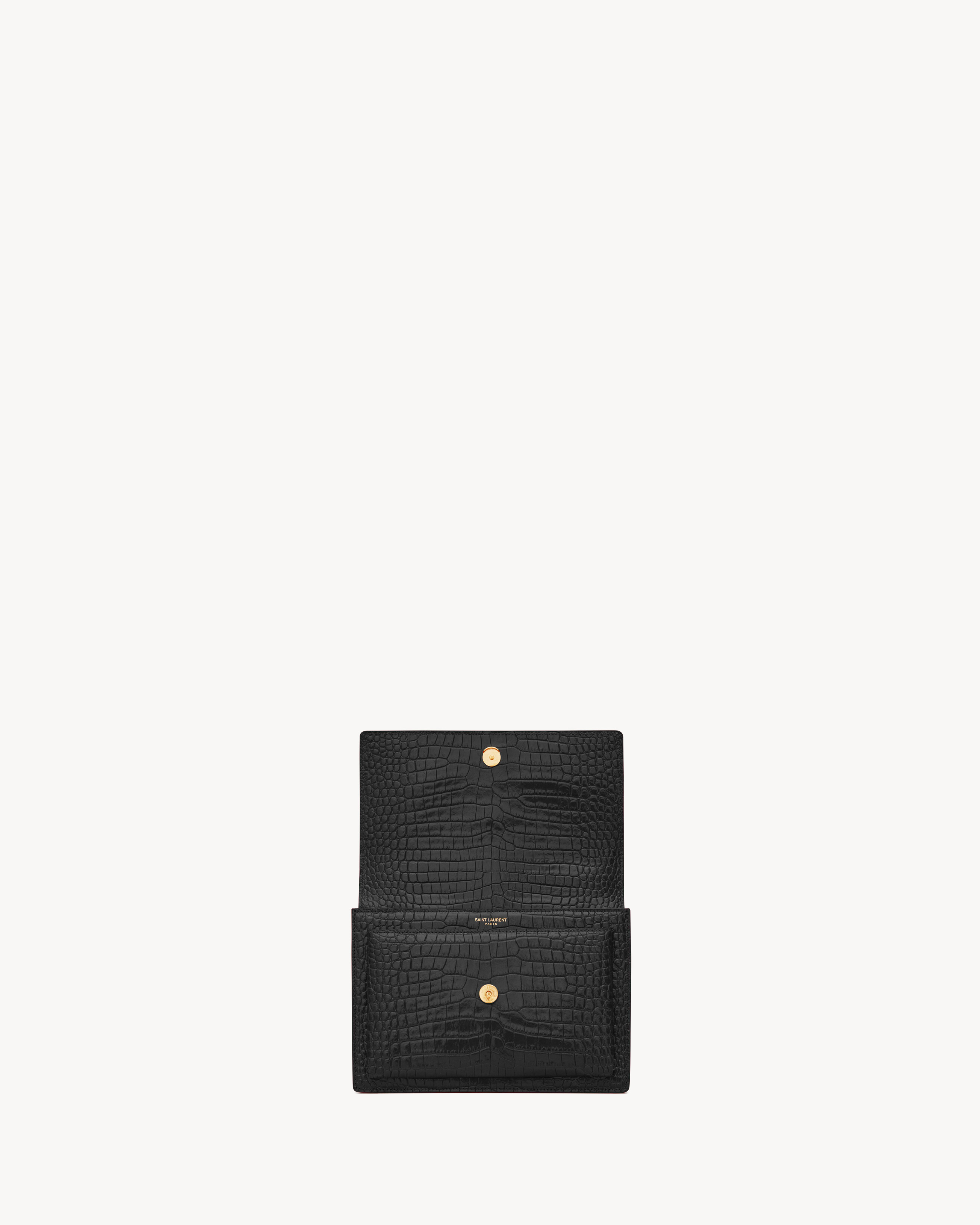 SUNSET MEDIUM EN CUIR EMBOSSÉ CROCODILE