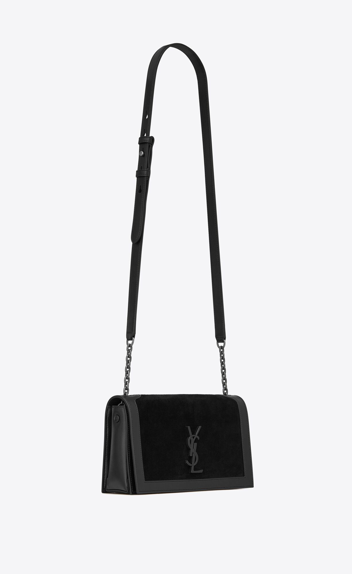 ysl suede bag black