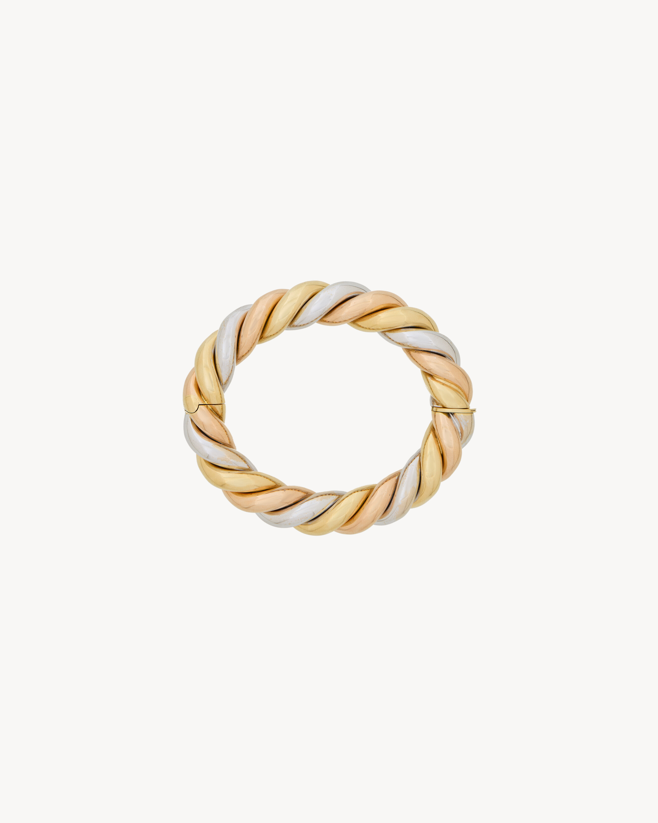VINTAGE BRACELET IN YELLOW, PINK AND WHITE GOLD