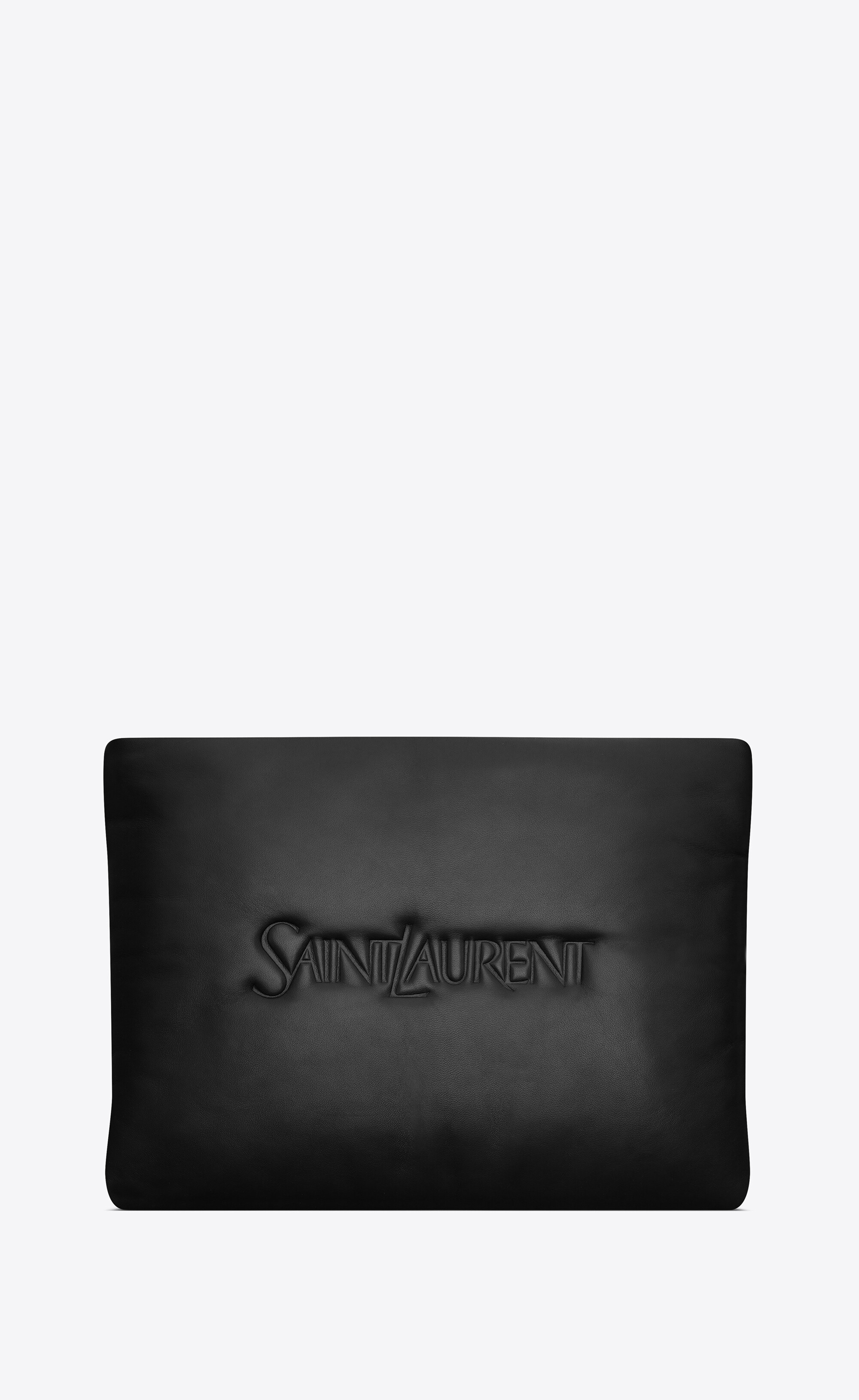 SAINT LAURENT large puffy pouch in lambskin | Saint Laurent | YSL.com