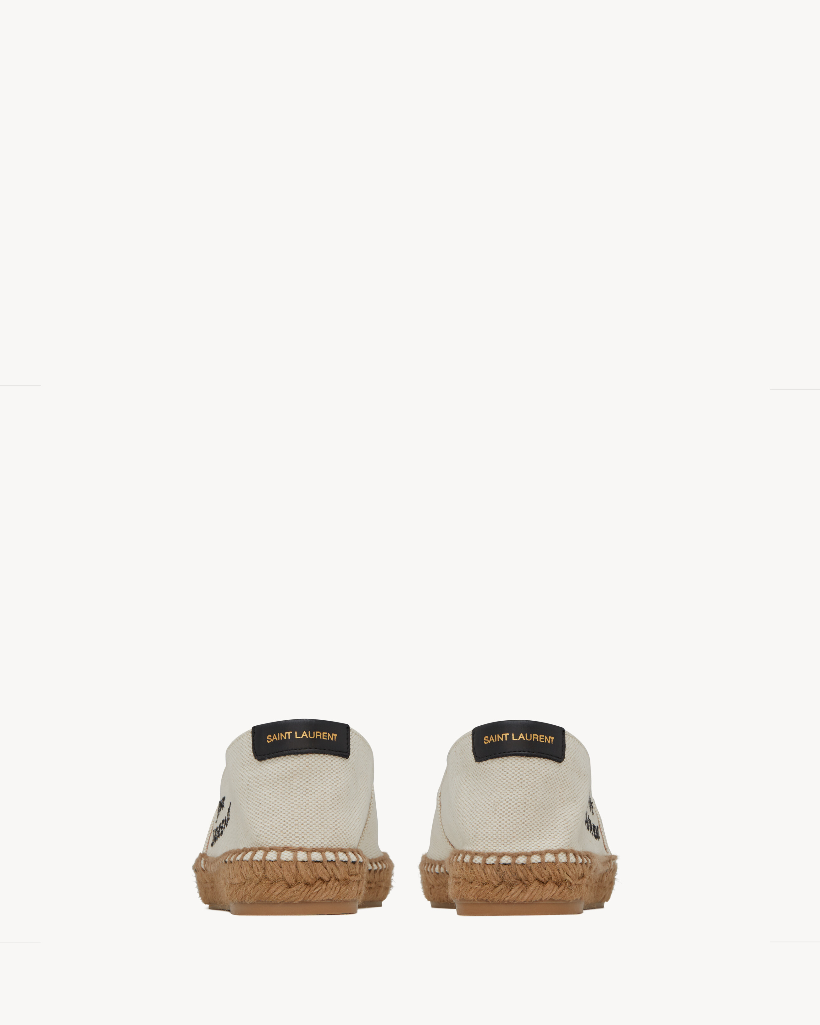 Espadrilles brodées Saint Laurent en toile