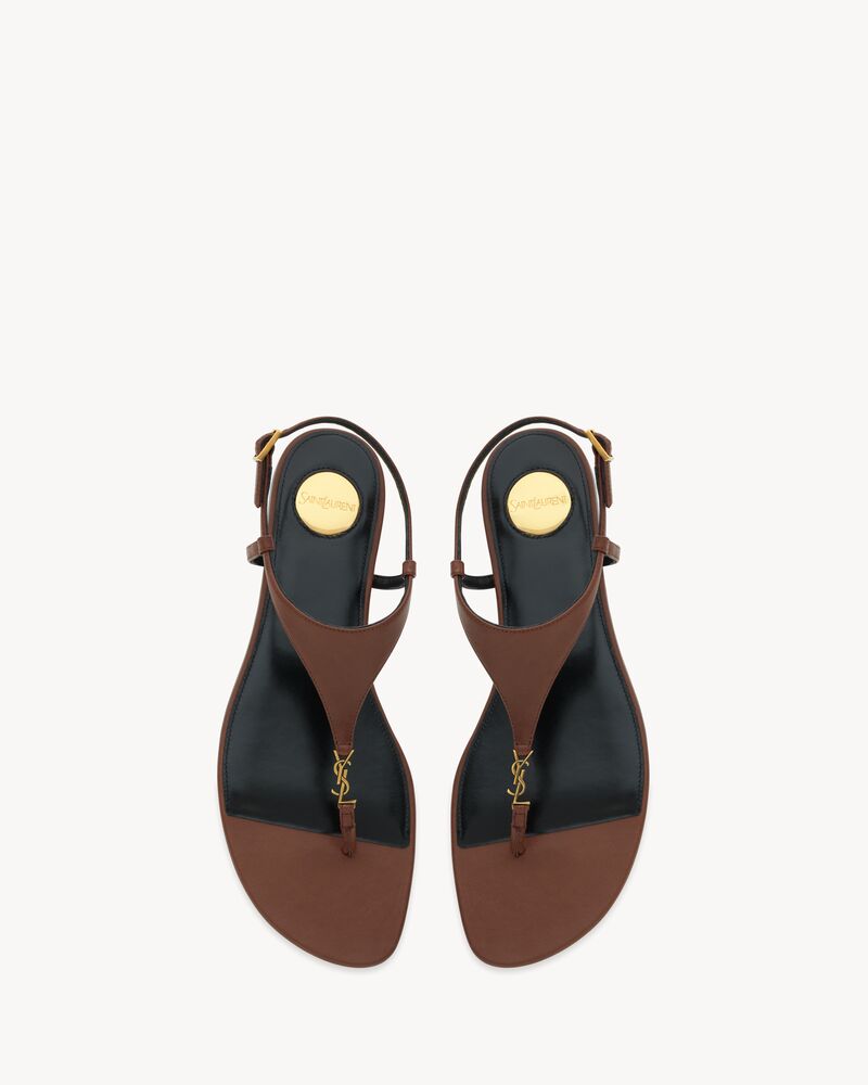 CASSANDRA sandals in smooth leather Saint Laurent YSL AE