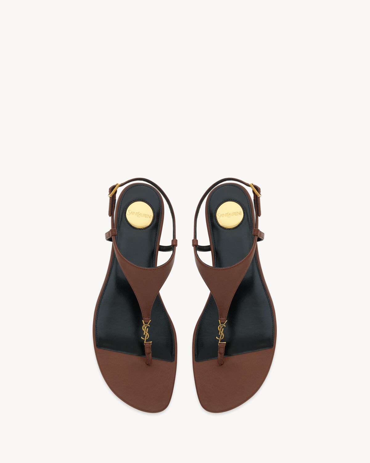cassandra sandals in smooth leather