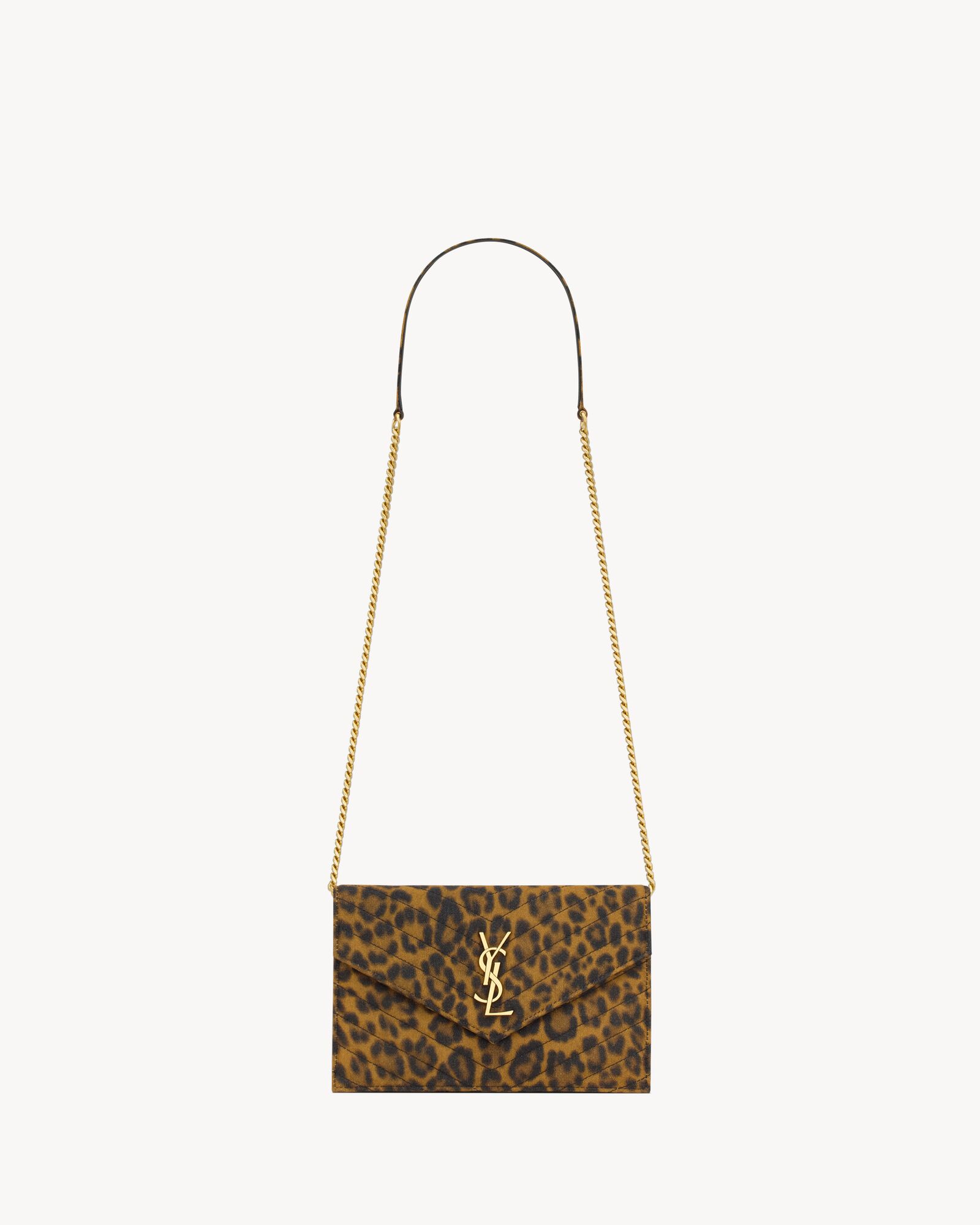 Saint Laurent ウォレットチェーン クロスボディ クラッチ YSL