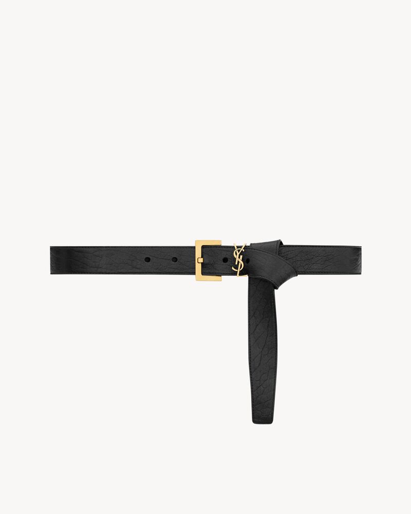 CASSANDRE belt in grained lambskin