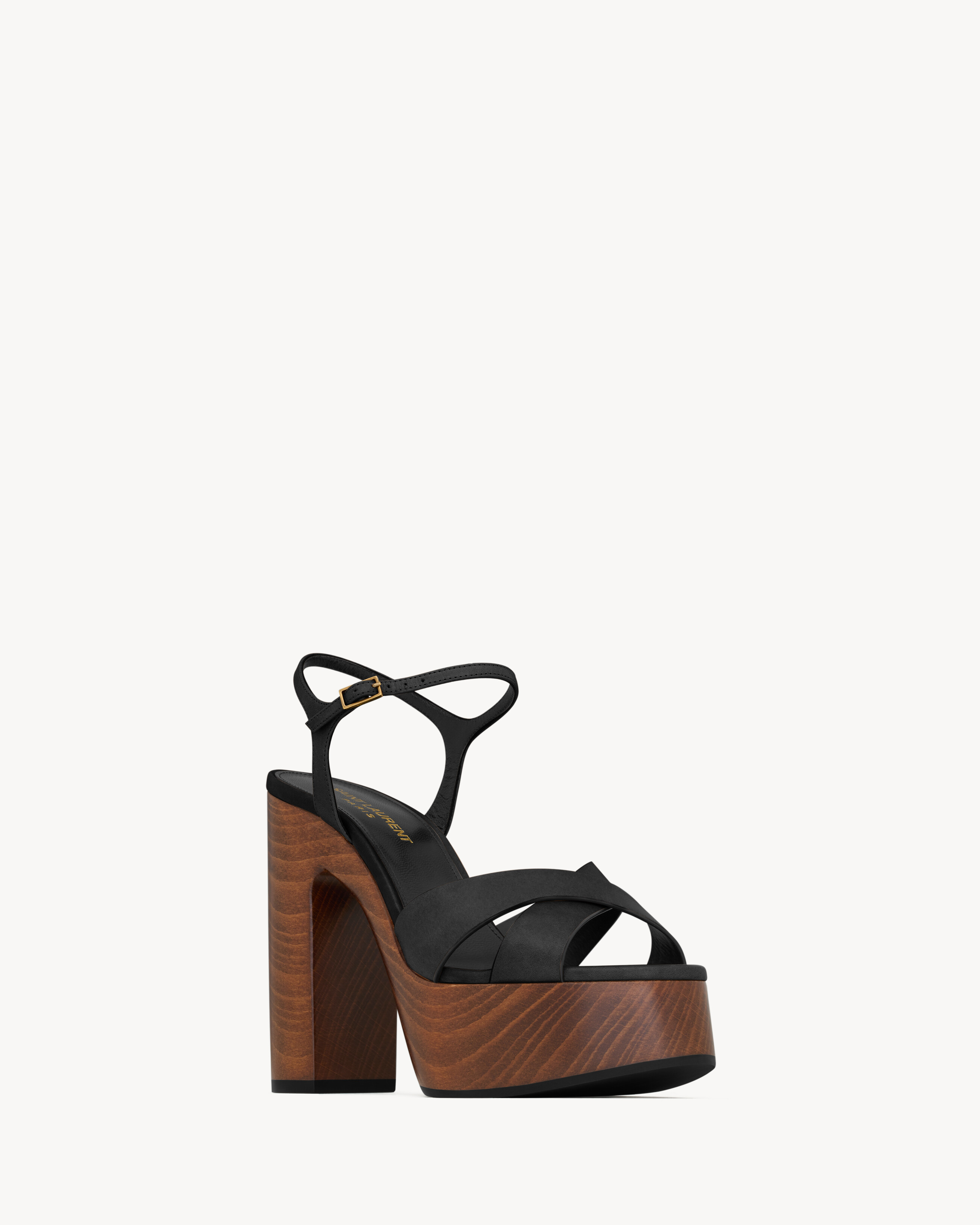 Bianca platform sandals in smooth leather