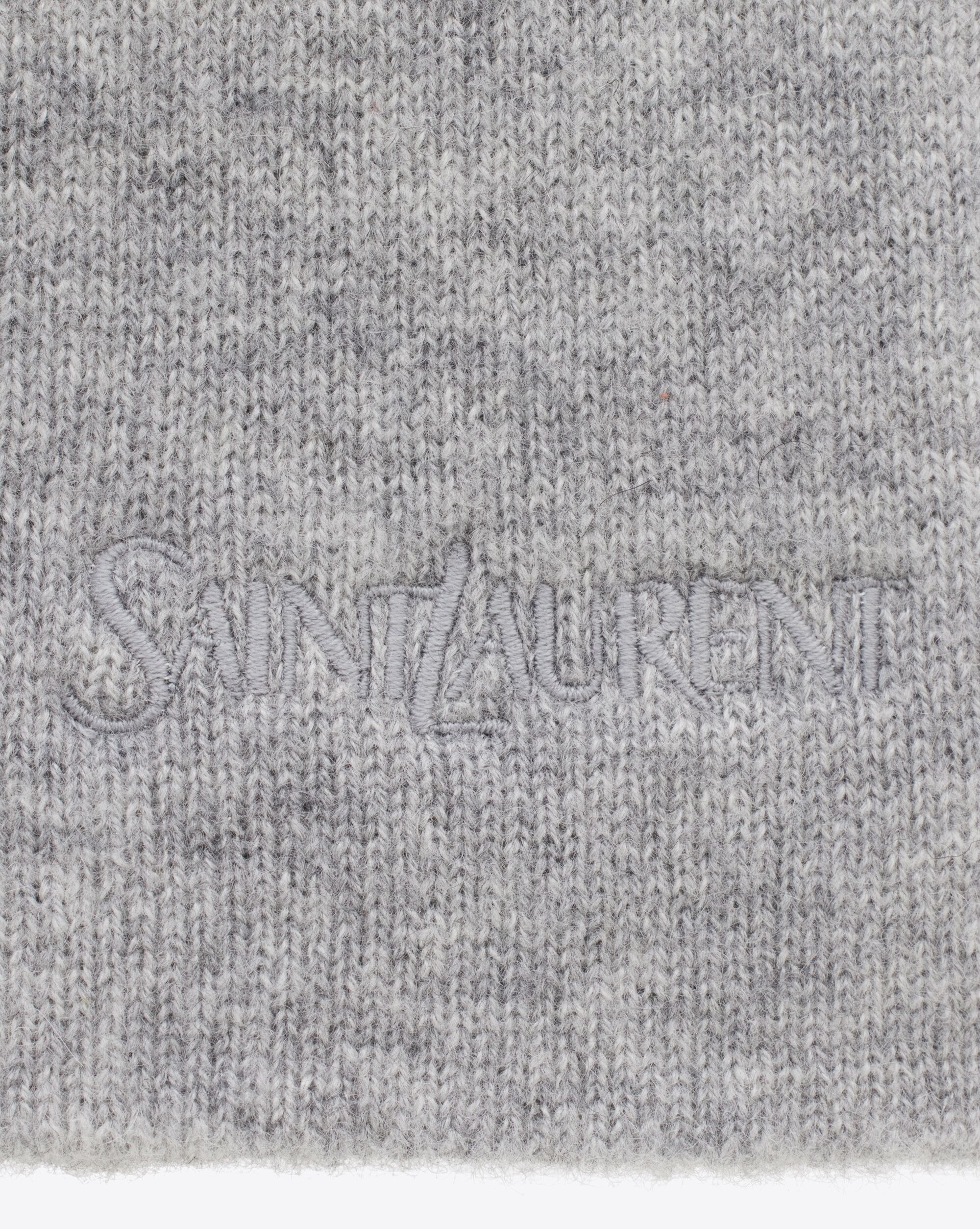 Beanie aus Kaschmir mit SAINT LAURENT Stickerei