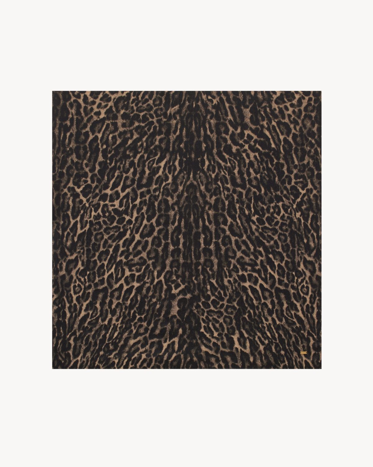 leopard scarf in knit