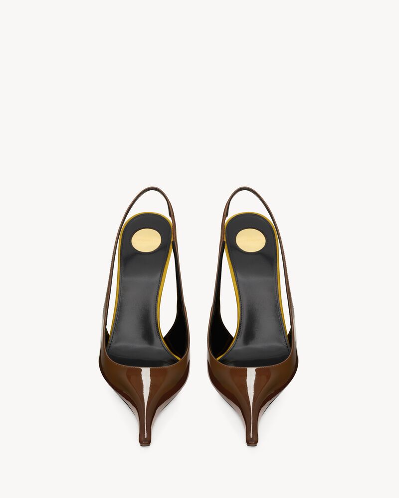 AMALIA slingback pumps in patent leather