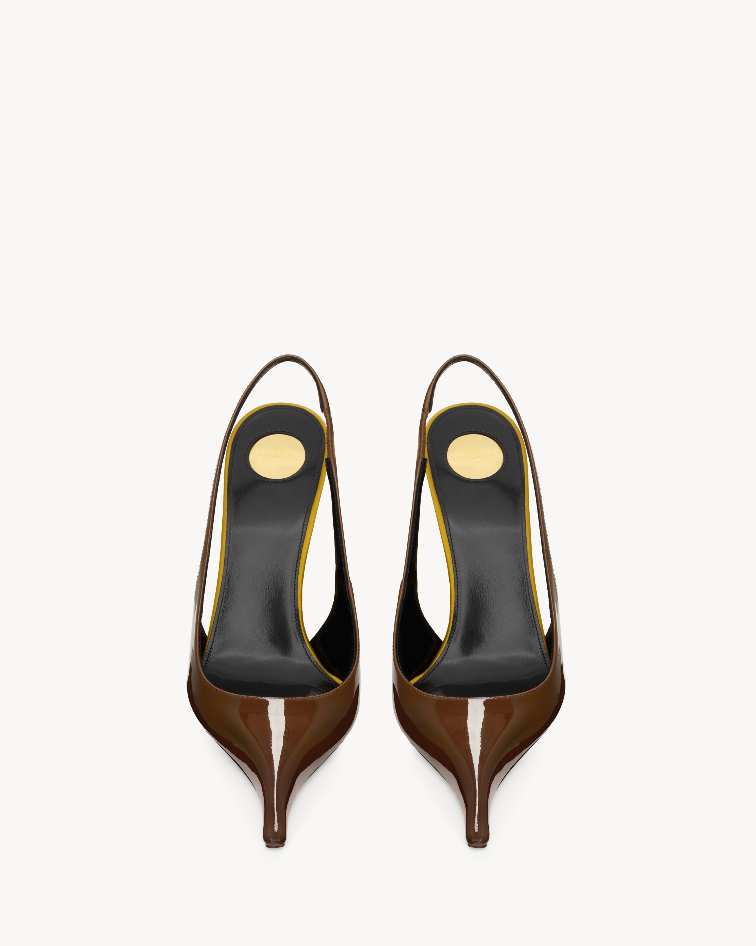 AMALIA slingback pumps in patent leather