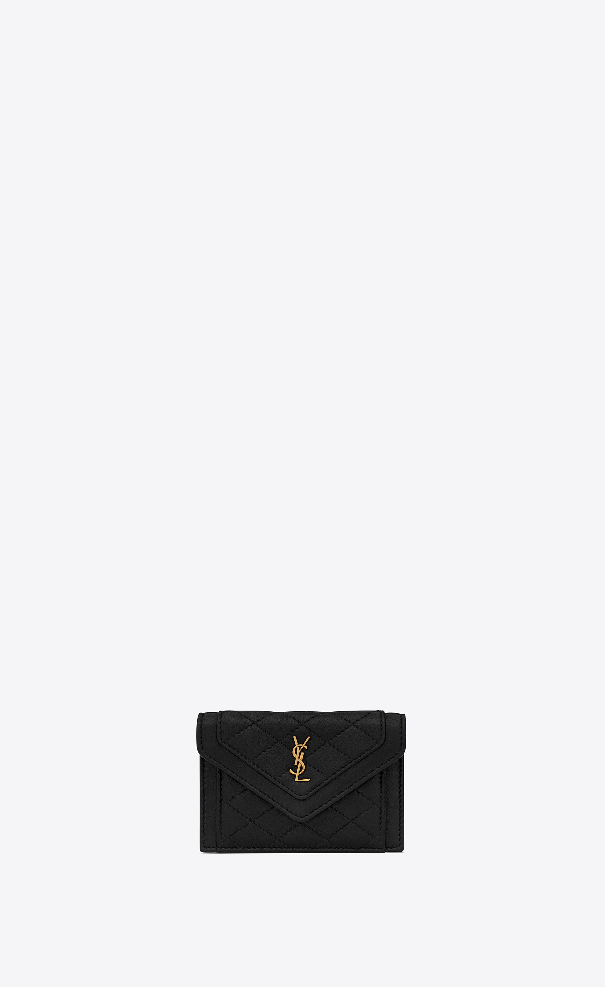 Saint Laurent Lambskin Monogram Gaby Chain Envelope Bag (SHF-23054