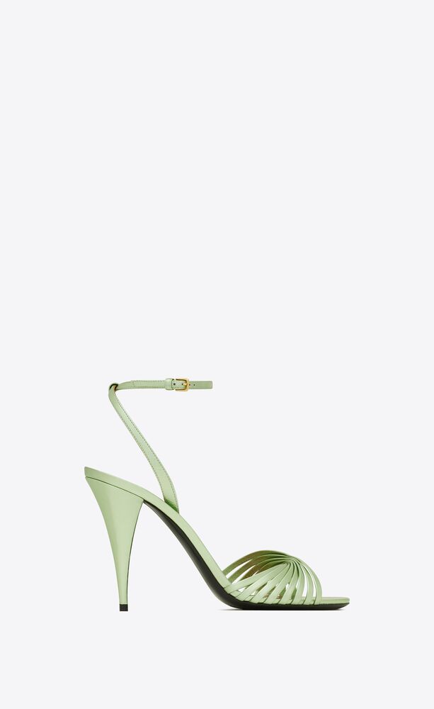 ysl.com | Tina sandalen aus metallic-leder