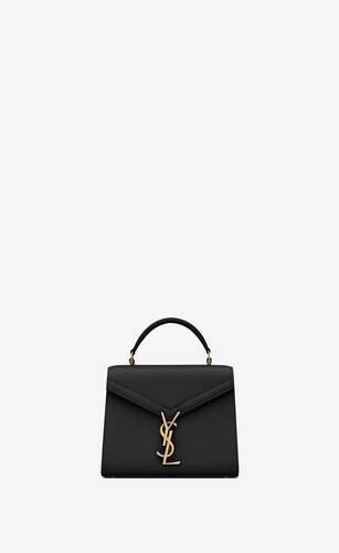 cassandra mini top handle bag in grain de poudre embossed leather