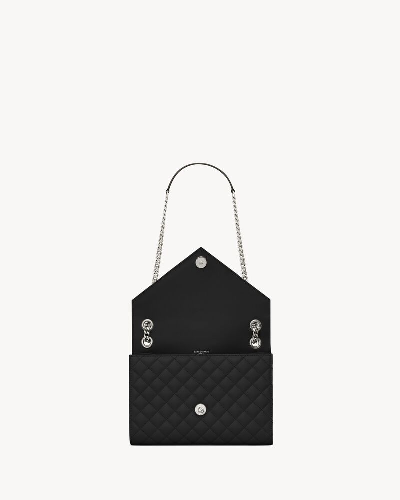 ENVELOPE MEDIUM IN QUILTED GRAIN DE POUDRE EMBOSSED LEATHER