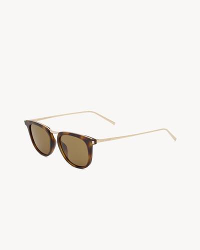 サングラス SAINT LAURENT SL 753 HAVANA/GOLD SUNGLASSES Saint Laurent SL 753 006 - Havana Sunglasses for Unisex