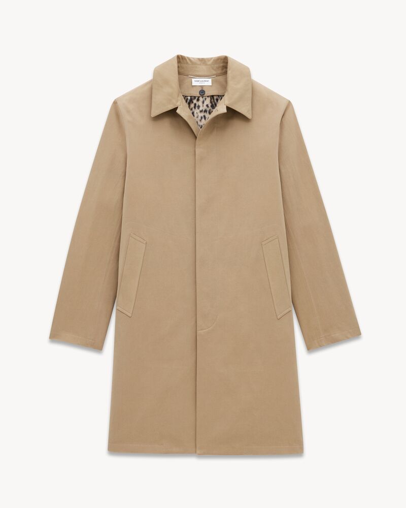 Mackintosh coat in cotton gabardine