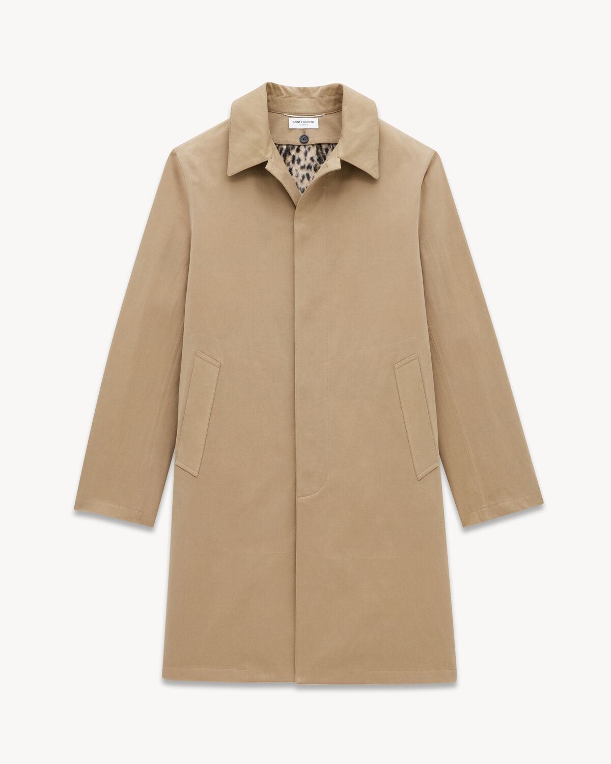 Mackintosh coat in cotton gabardine