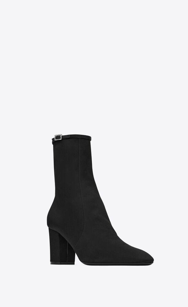 betty booties in satin crepe