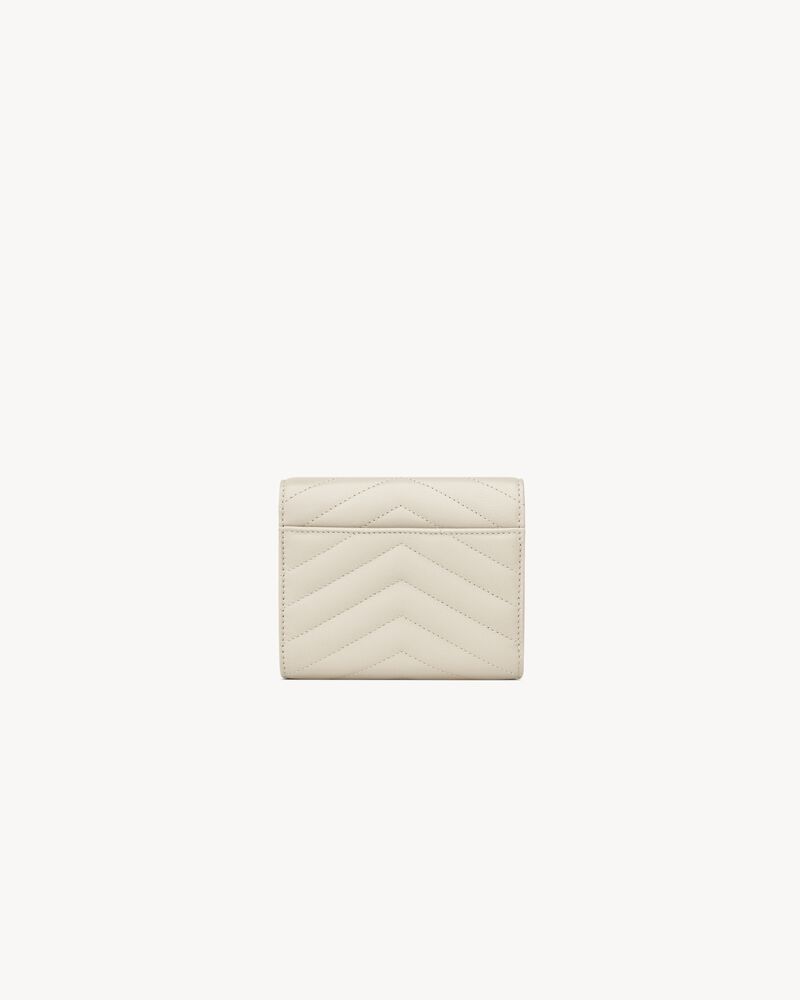 CASSANDRE MATELASSÉ compact tri fold wallet in LAMBSKIN