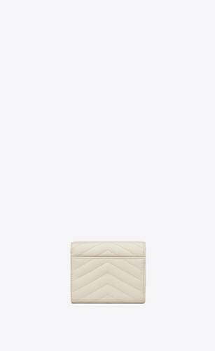 cassandre matelassé compact tri fold wallet in quilted lambskin