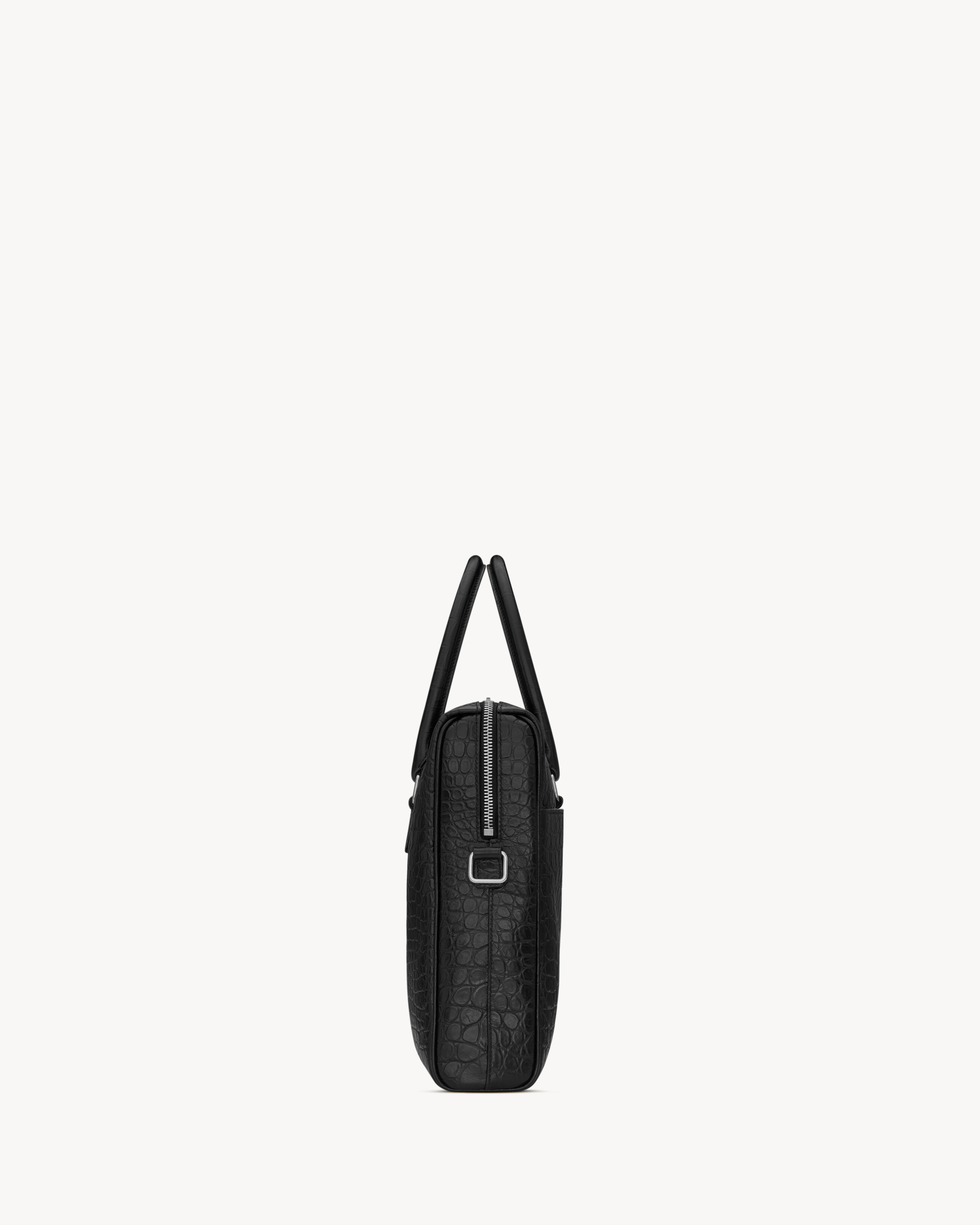 생로랑 크로커다일 엠보싱 매트 레더 DUFFLE SAINT LAURENT 브리프케이스백 625449DZE0E1000