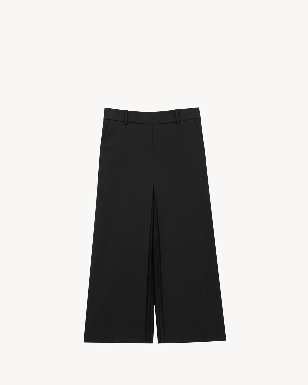 jupe-culotte à carreaux en laine