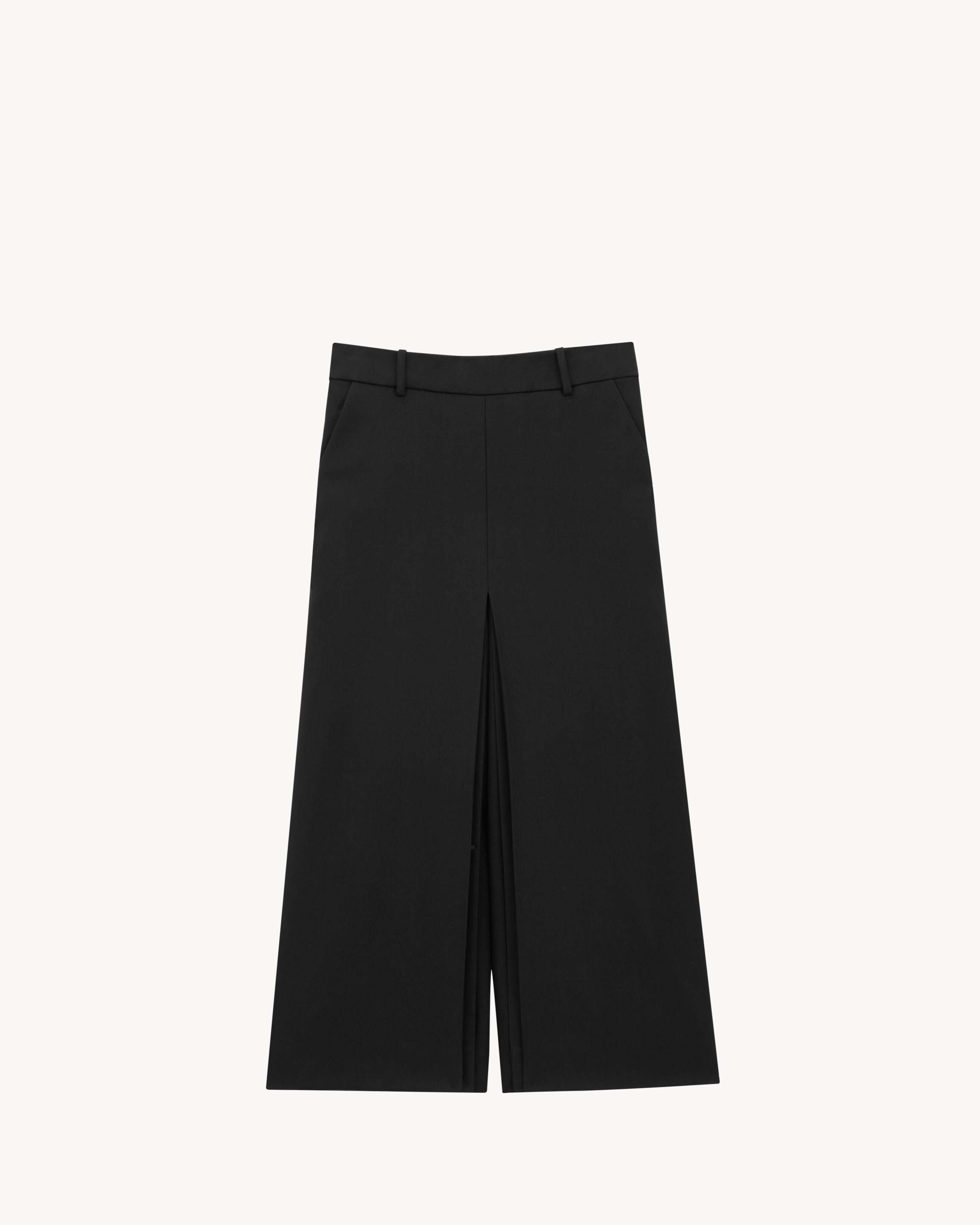 culottes in wool check