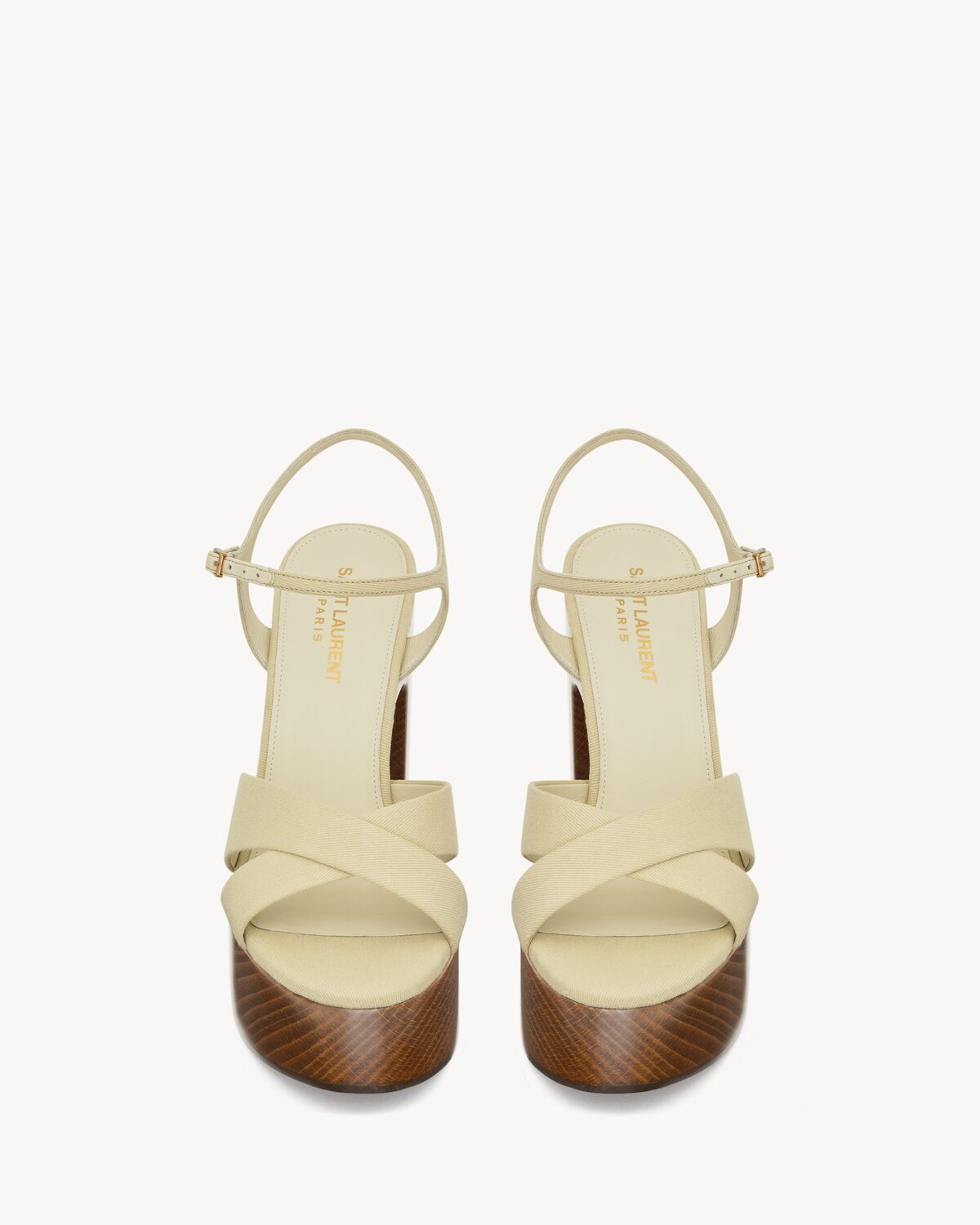 Bianca platform sandals in canvas