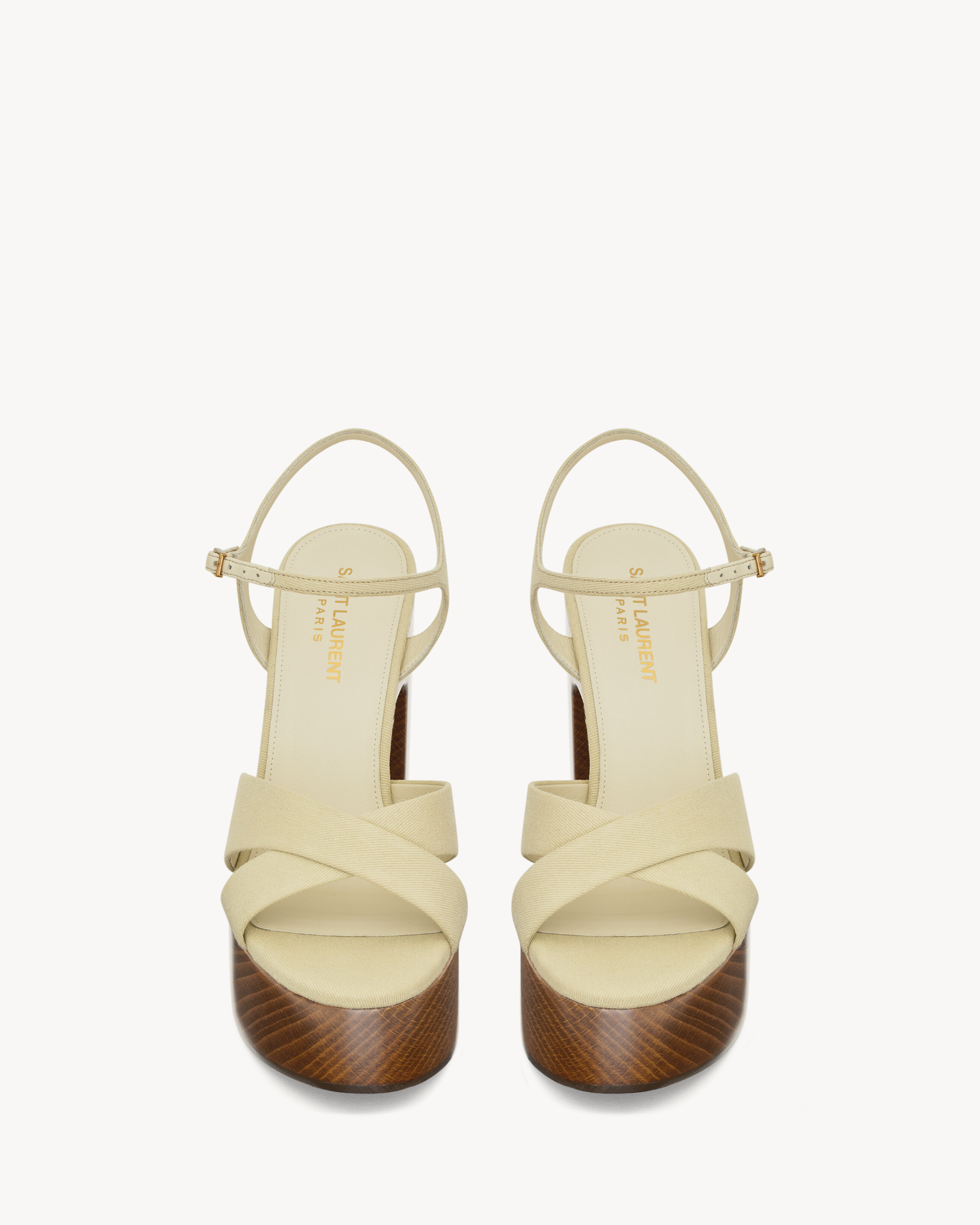 Bianca platform sandals in canvas