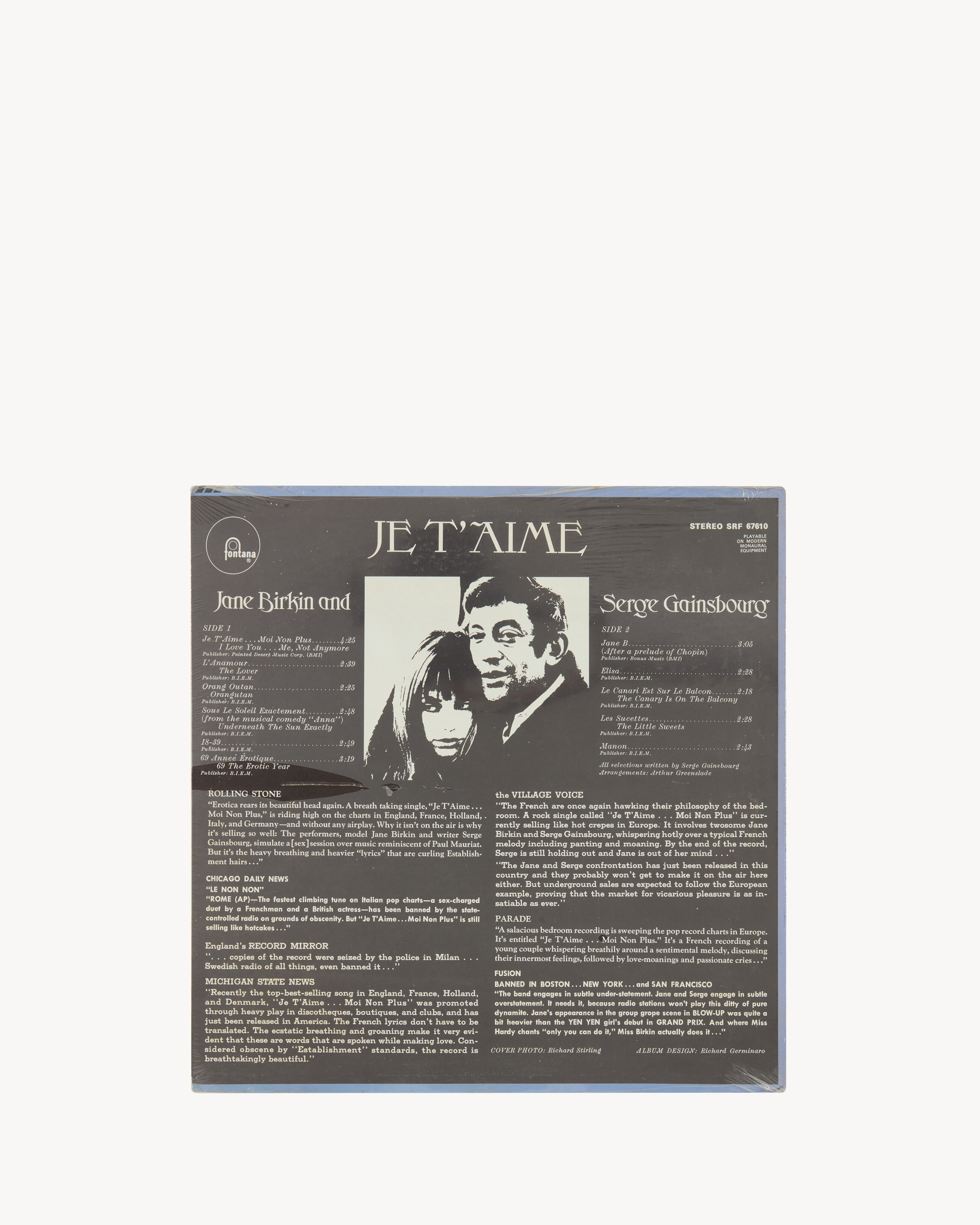 SERGE GAINSBOURG JE T'AIME