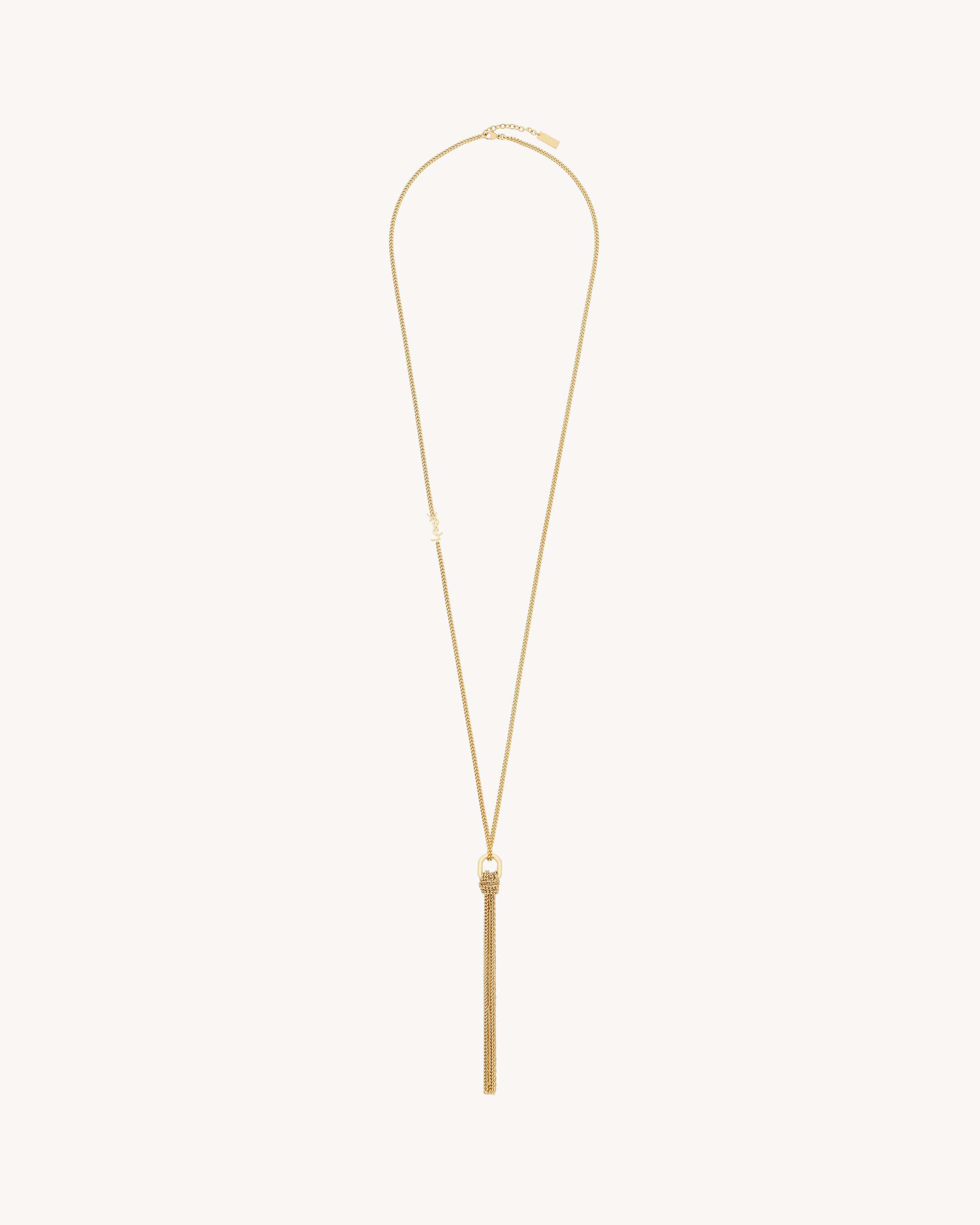 CASSANDRE tassel necklace in metal in Gold Saint Laurent YSL EN-CH