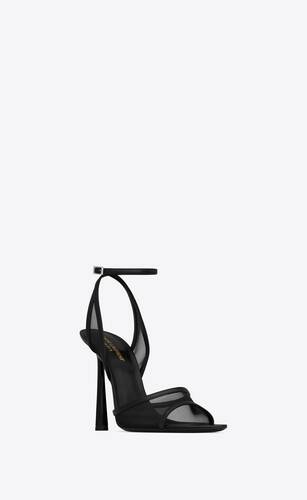 Bow sandals · Black · Heeled Sandals | Massimo Dutti