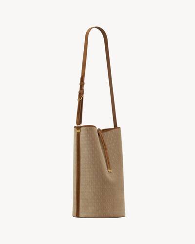 le monogramme bucket bag in velvet and suede