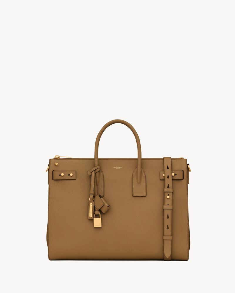 SAC DE JOUR THIN LARGE IN GRAINED LEATHER