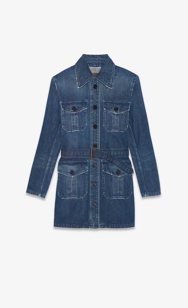 saint laurent denim jacket women's