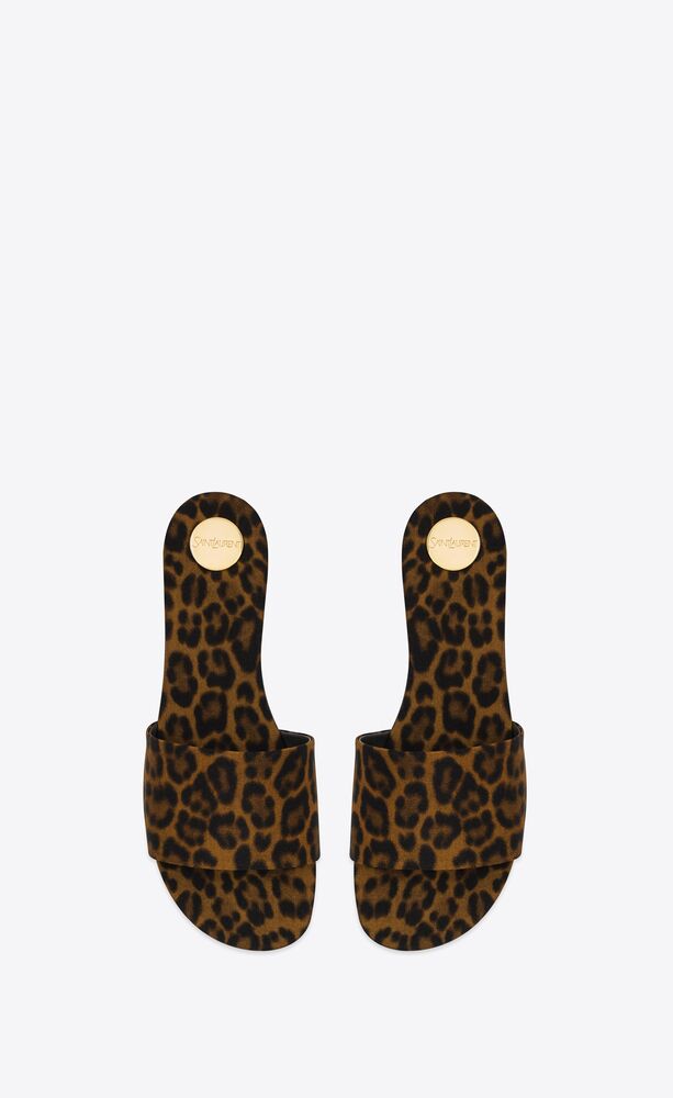 carlyle sandales en gros-grain léopard