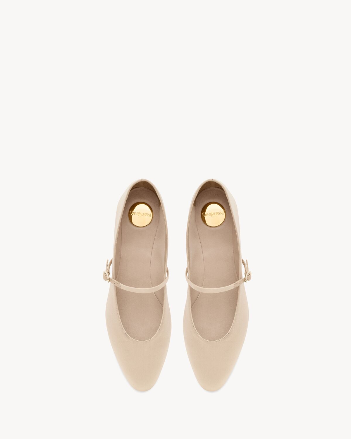 생로랑 새틴 크레이프 GIO 발레 플랫 8004289QNA16818