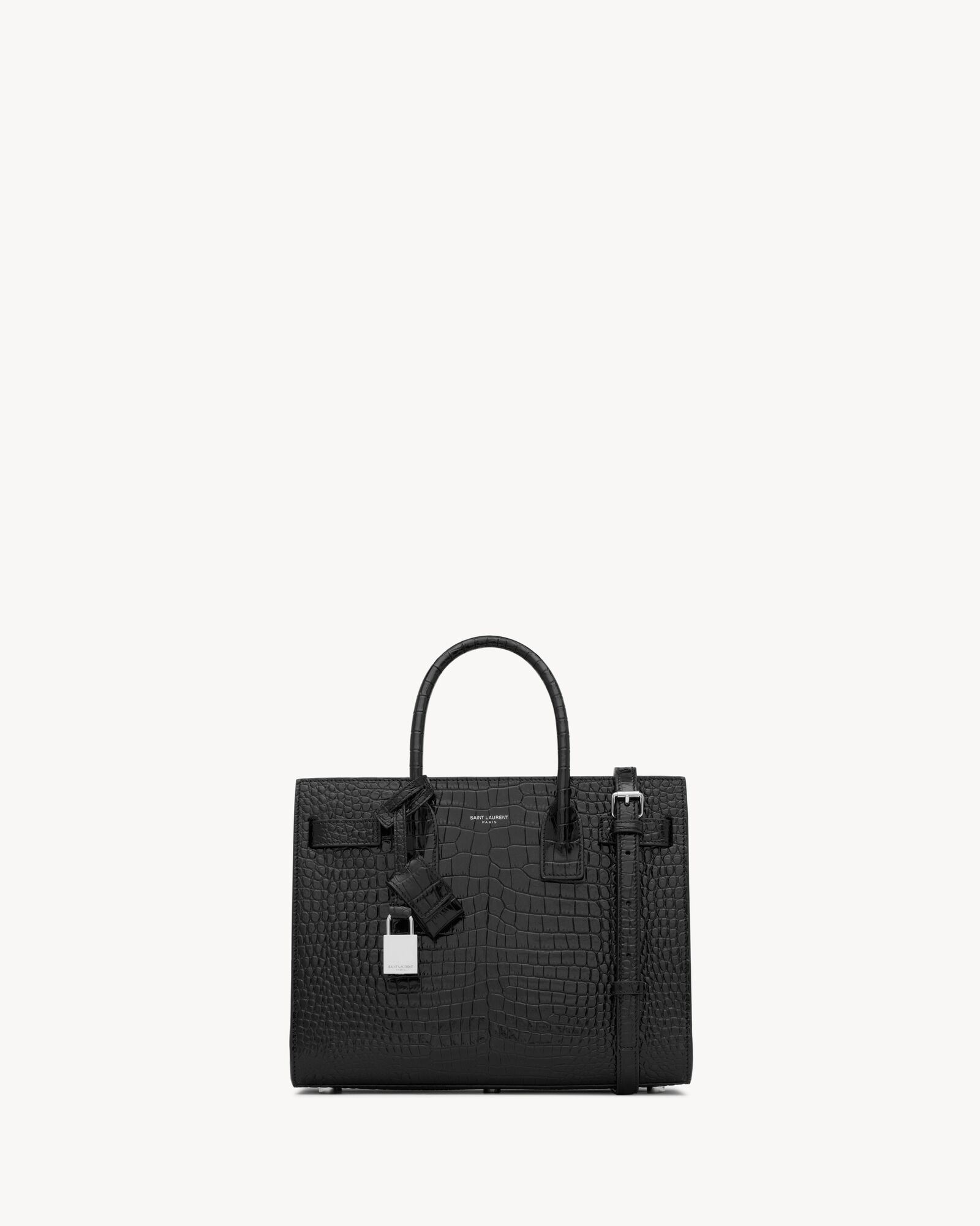 엠보싱 크로커다일 가죽 소재 베이비 데일리 백 Saint Laurent